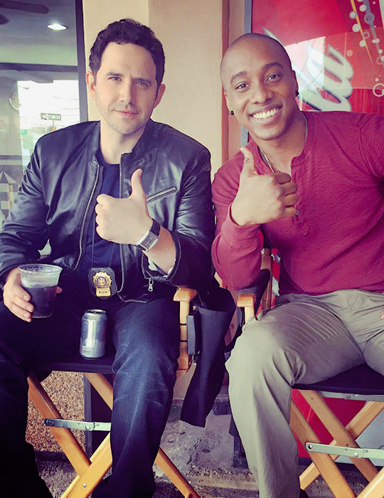 shadesofbluetv:  @hampfluker: Partners in Crime. #shadesofbluenbc @santinofontana