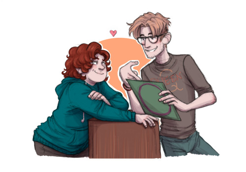 littlesmartart: some cute human boys from the bookshop/recordstore au!  Louis really, really wants t