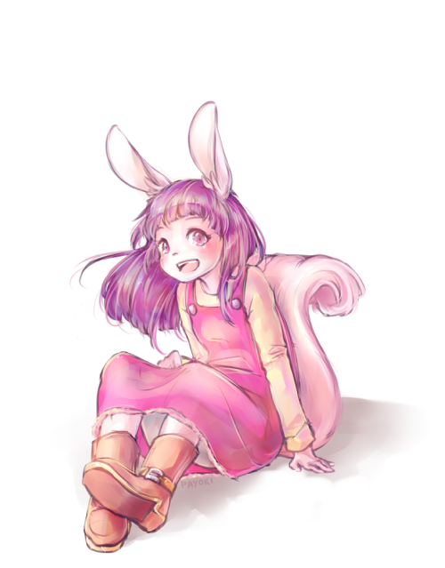 I thought she was a Cybunny because of the ears then I realised she was an Usul and I liked the ears