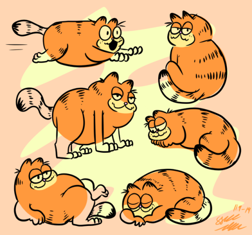 ffoo-doodle:Garfield you phat cat