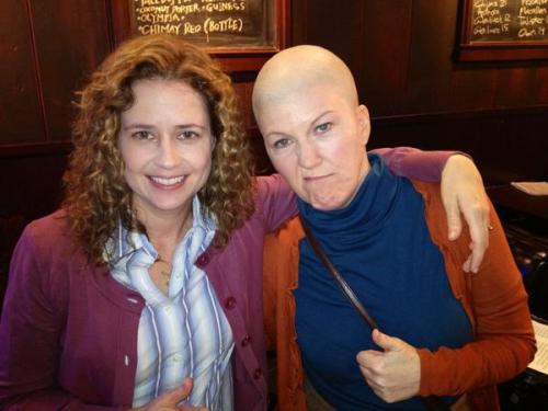  pam and meredith (gutsy move w/ the bald head i.m.h.o.)