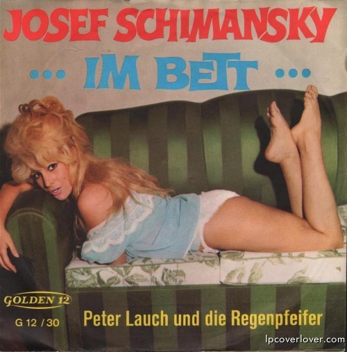 lpcoverlover:  A good Bett  Josef Schimansky  “Im Bett”  Peter Lauch und die Regenpfeifer  Golden Records (Germany) (1965)  View Post 