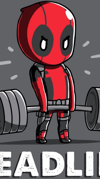 Deadpool, deadlift, funny, 720x1280 wallpaper @wallpapersmug : ift.tt/2FI4itB - ift.