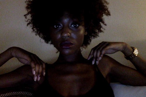 beautyisopinion:  Hair looking like cotton candy and skin a reflection of the night sky 