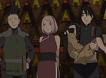 yourshippingqueenthings:  annalovesfiction:  “Thank you, I’ll cherish it”“Naruto-kun...” “What’s the matter?”“The clock.. it’s moving!”  #naruto the last #naruhina #gifs 