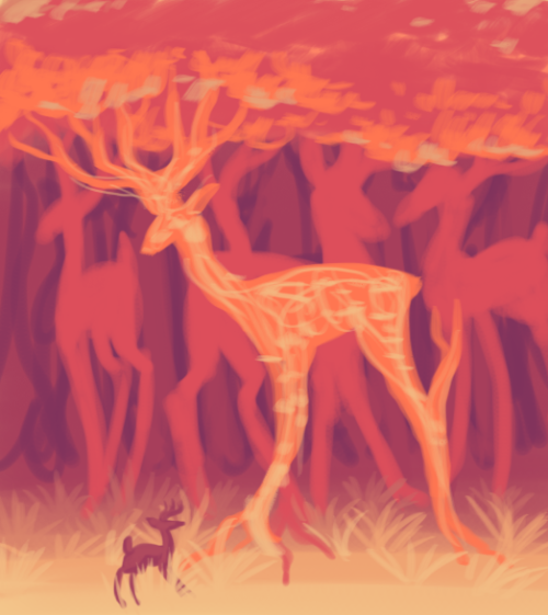 Deer Forestis a location in my story “Parum-Para” it’s a forest made of Deer-shaped tree with its an