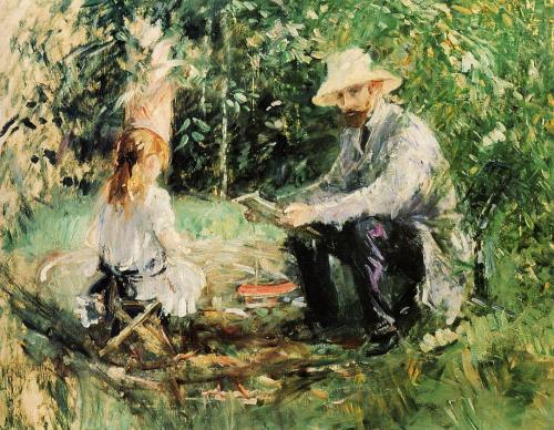 Julie and Eugene Manet, 1883, Berthe MorisotMedium: oil,canvas