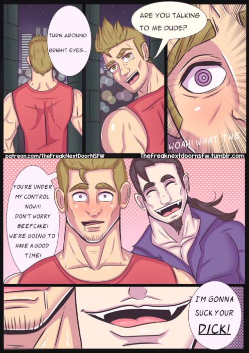 thefreaknextdoornsfw: Suck! Cover and Page 1-4 (re-edited) Hey There Buds! I’m Working in a new Webcomic!!! Mostly a Jerk-off material with vampires!  This takes a lot of effort, you can always help me out via Patreon! <3</p> I’ll put updates,