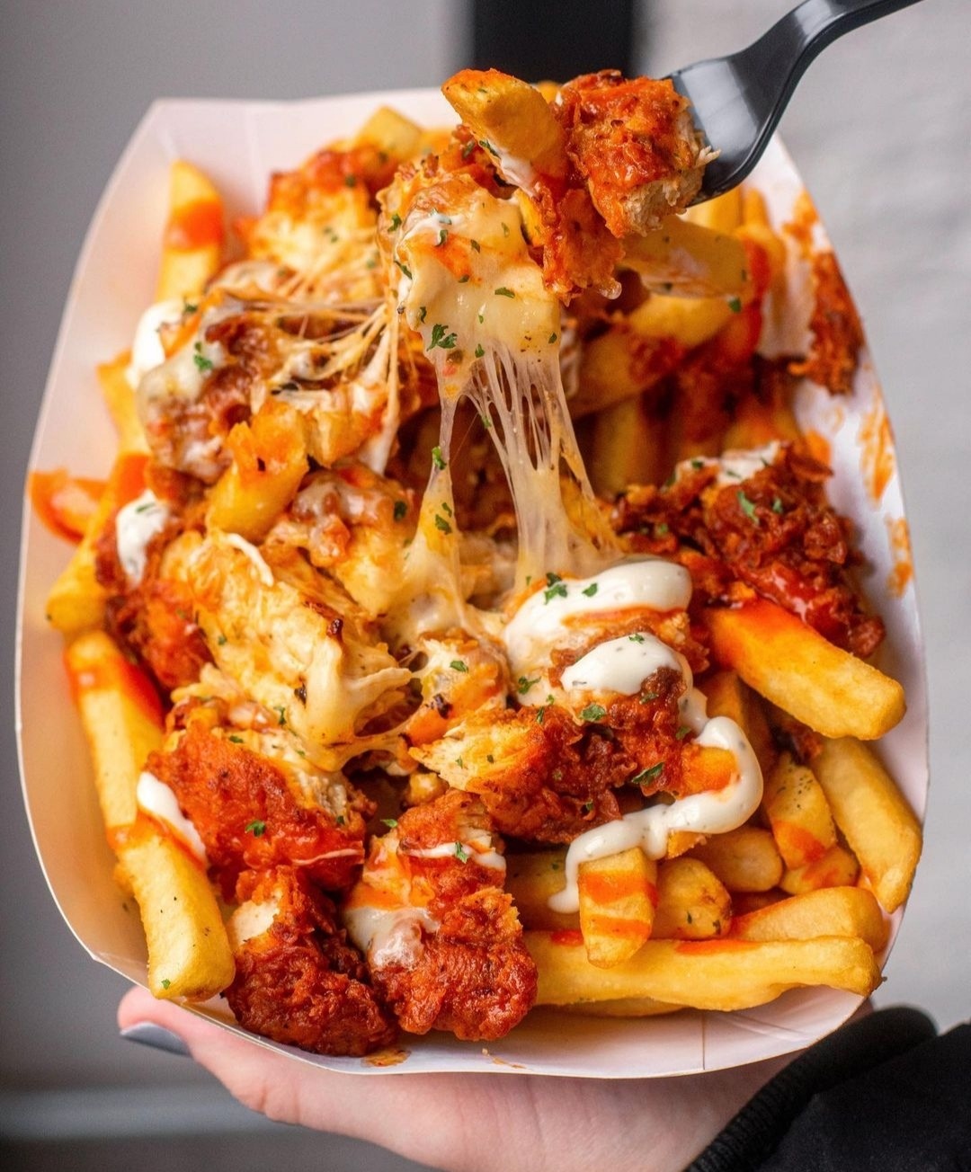 mid-night-soul:Buffalo Chicken fries 🍟💗 are just perfect for the weekend 🌟