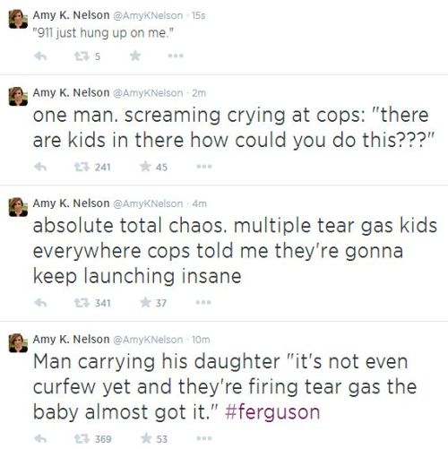 kingjaffejoffer:  Right now in Ferguson Curfew isn’t for 2 and a half more hours 