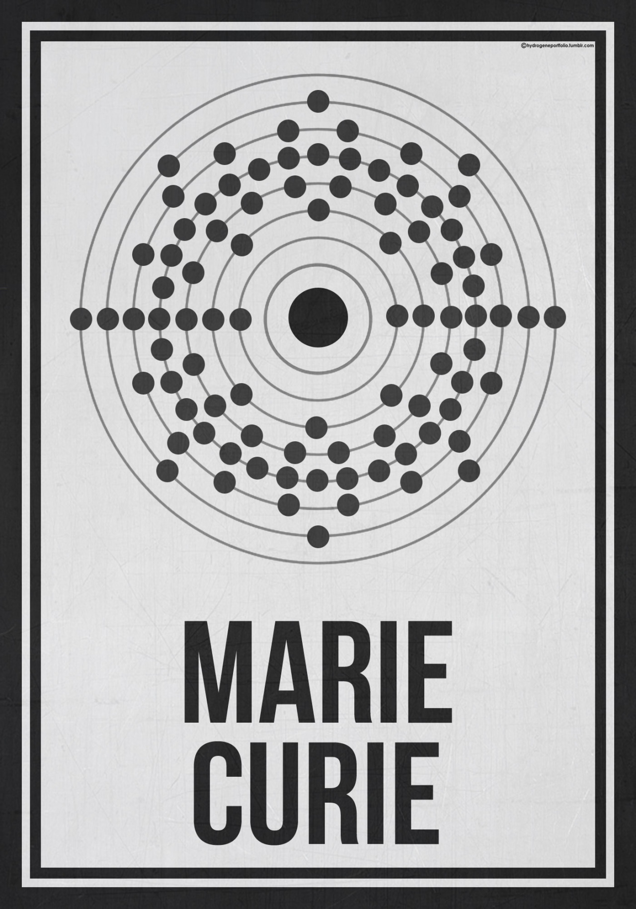 hydrogeneportfolio:  Minimal Posters - Six Women Who Changed Science. And The World.