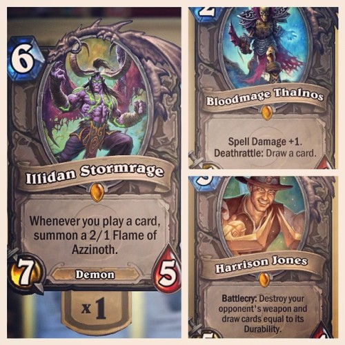 capndesdes:  So I got these beauties on Hearthstone today… :) leave your battle tag below so 