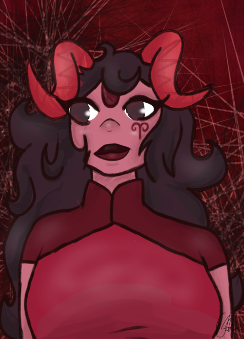 not-austrailia: I really like your SUstuck AU, and I’ve always been a huge fan of your art, so I wanted to do a quick digital Eudialyte Aradia.I don’t do digital art a lot, so this is like my 3rd time, but I’m still working on it!Enjoy!~hella! thank