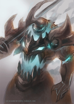 shinigamiwyvern:  I haven’t played League for months now. I’m really scared to play 5v5 now /sobsAnyway, here’s a 2 hour sketch of my favorite champ, Hecarim!!