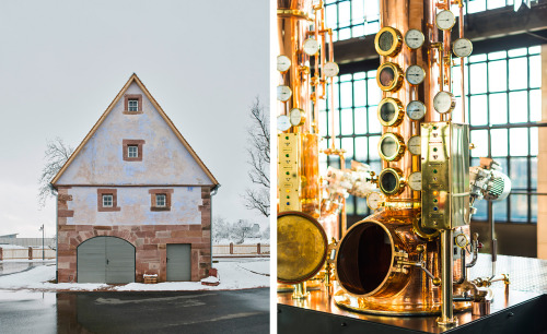 {Philipp Mainzer renovated this distillery complex in Germany’s Black Forest. The centrepiece is the