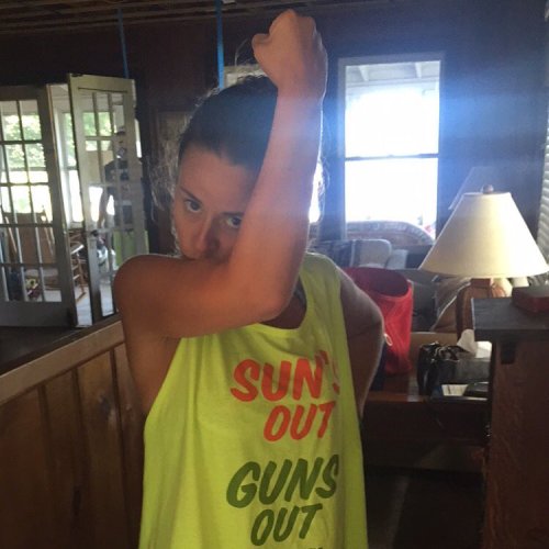 Sun&rsquo;s out guns out. It&rsquo;s getting real for the float trip. @bridge8585 #staywet #WLsummer