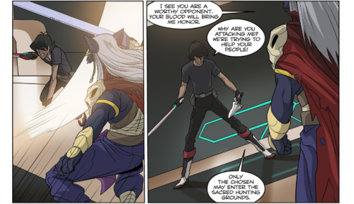 daxterdd:Keith dual-wielding his bayard and Galra daggar in the newest Voltron comic