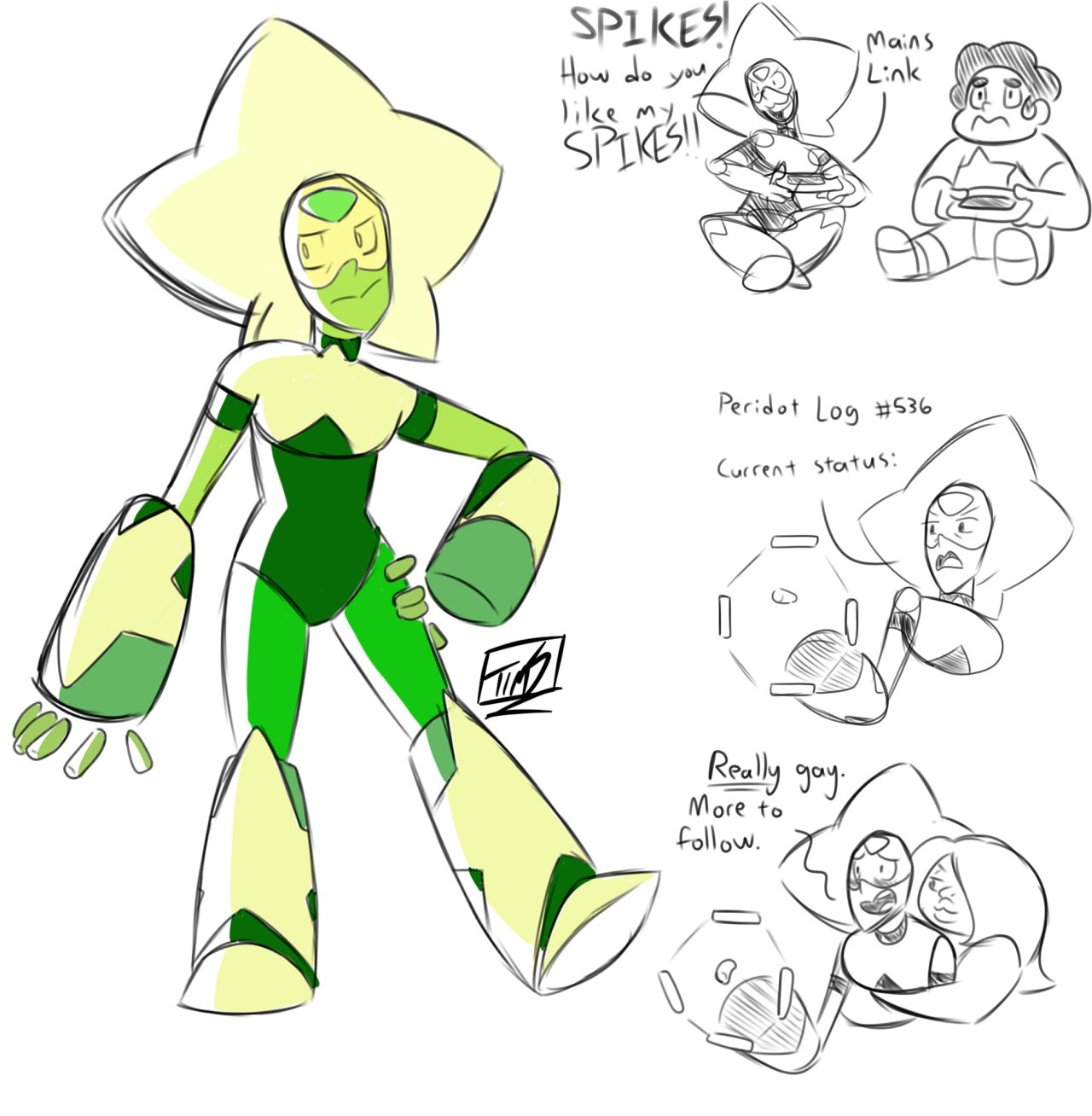 skarchomp:  Really self-indulgent Crystal Gem Peridot because I’m an adult and