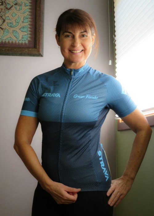 mari-musing: Our February Strava Gran Fondo jerseys arrived and very nice they are too. Looking forw