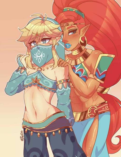 I’m in love In the new Zelda game, link has to wear a Gerudo outfit as part of a main quest! H