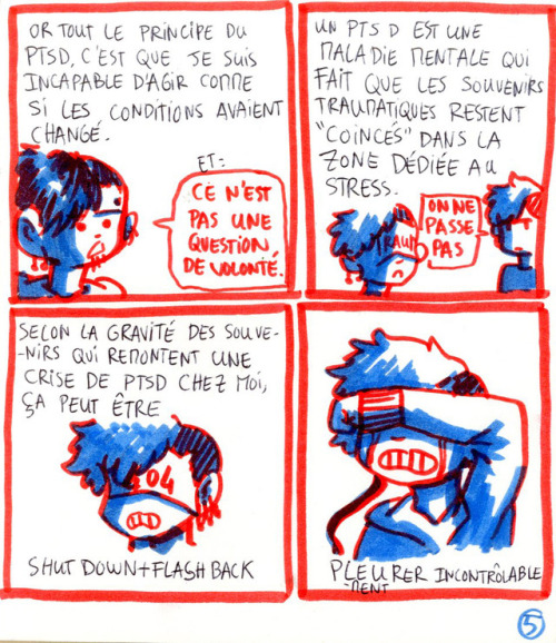 Une BD importante pour moi pour parler de (mon) PTSD/SSPT.(Sorry for english readers, I did’nt made 