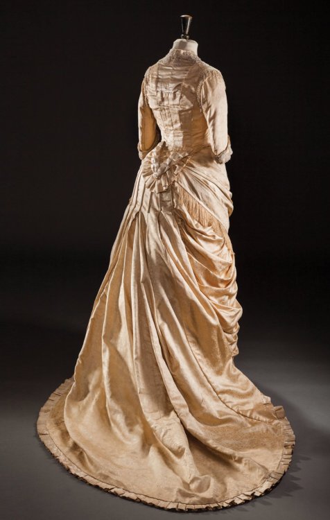 Worth wedding dress and cape ca. 1879From Tessier & Sarrou