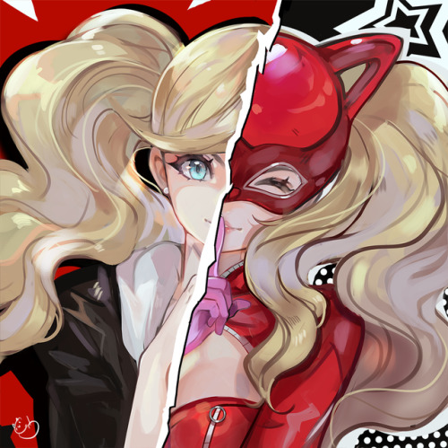 alpaca-carlesi: Commission portrait of Ann Takamaki from Persona 5Thank you for commissioning me!Hop