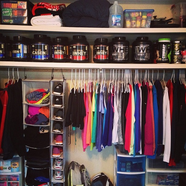 stronghealthyandfit:  a glimpse into my life, well actually just one of my closets!