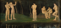 thunderstruck9: Magnus Enckell (Finnish, 1870-1925), Youth, 1897. Oil on canvas, 50 x 105 cm. via art-and-things-of-beauty 