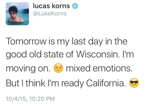 lxkekorns:lxkekorns:Tomorrow Luke will post his last video in his bedroom and will be moving int