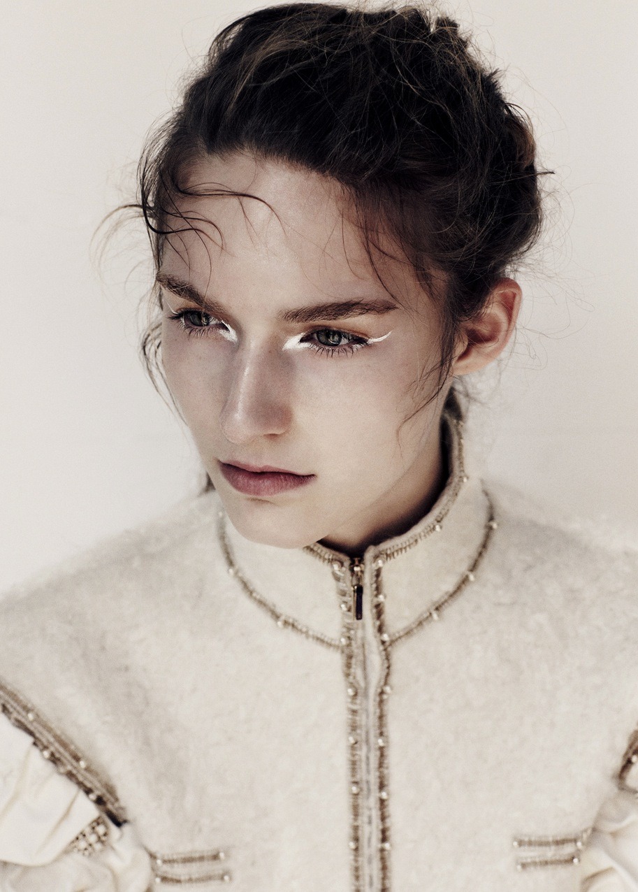 lostinfiber:  Manuela Frey in Exit S/S 2013 by Emma Tempest 