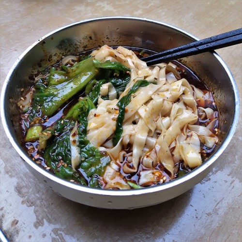 Some absolutely delicious noodles from a noodle stand that was literally just a couple of tables on 