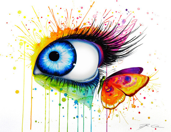 bestof-society6:    ART PRINTS BY PEEGEEARTS  “Rainbow Eye&quot; Open your