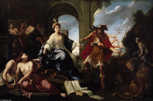 hildegardavon: Pier Francesco Cittadini, 1616-1681  Circe and Odysseus, n/d, oil on canvas, 58 