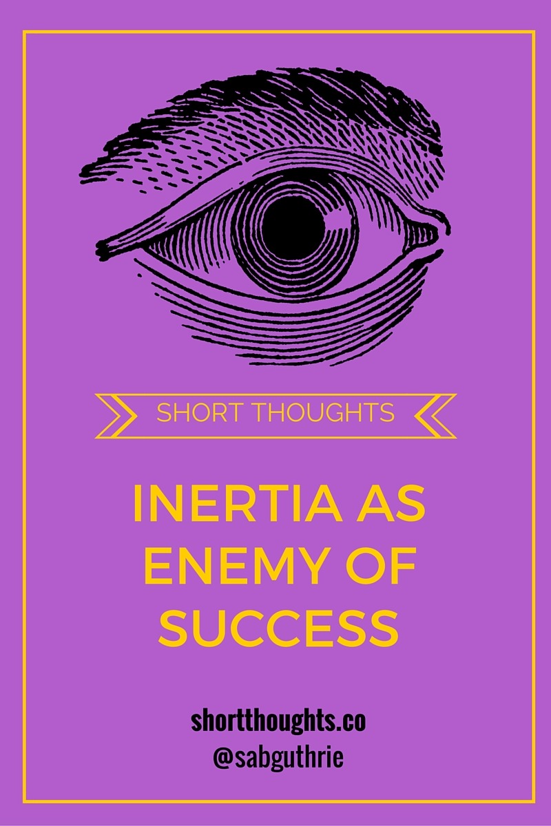 The enemy of success isn’t failure; it’s inertia. Albert Einstein said: “a person who never made a mistake never tried anything new”.
[[MORE]]In science there’s no such thing as failure or success, merely disproved hypothesis. So, in order to fail...