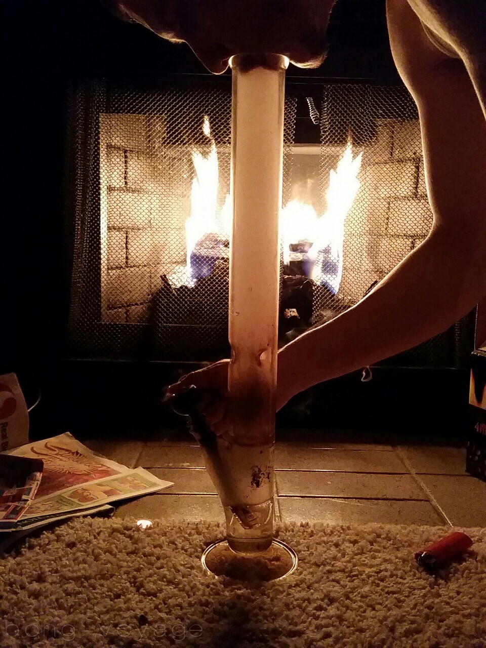 bong-voyage: power outage in seattle last night, the weather was crazy, so we took