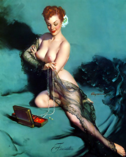 lovethepinups:    Gil Elvgren - “Fascination” - 1952  