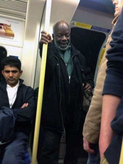 Geoffrey, the butler from Fresh Prince on the London Underground.