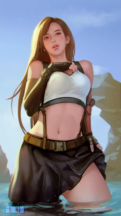 fantasy-scifi-art:  Tifa by HXH17 