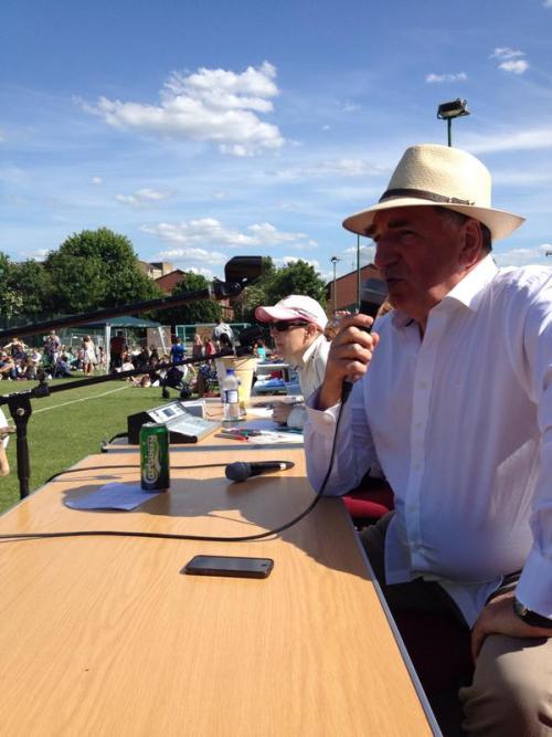 olehistorian: The always handsome Jim Carter, chairman of the Hampstead Cricket Club. 7 June 2015.Tw