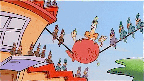 rmlgifs:  What’s Heffer doing up there?He’s eating his lunch.Neat! 