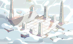 stevencrewniverse:  A selection of Backgrounds from the Steven Universe episode: Steven the Swordfighter Art Direction: Elle Michalka Design: Sam Bosma, Steven Sugar Paint: Amanda Winterstein, Jasmin Lai, Katie Mitroff, Gyimah Gariba