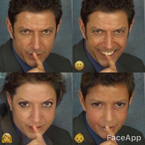 Different pictures today #jeffgoldblum #faceapp