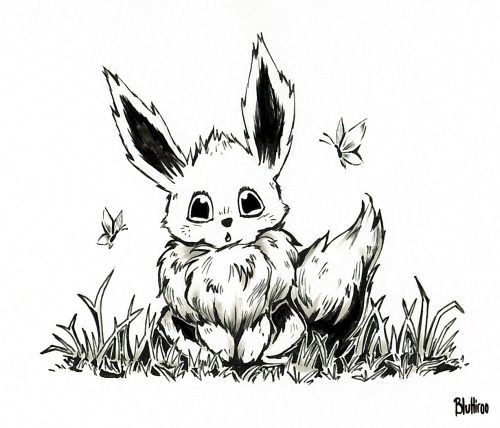 First inktober drawing: Eevee!