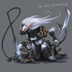 zombiesalmon:Ink-Eyes,Servant of Oni another Inkie i hadn’t seen before. Nice &lt;3