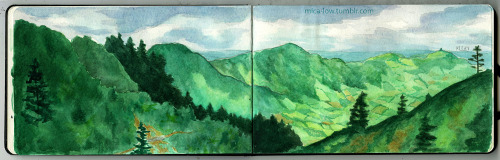 sao-miguel-with-an-iphone:Part 2/3 of my Azores sketchbook: midweek, the accidental mountain climb