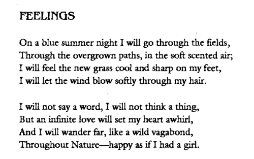 XXX megairea: —   Arthur Rimbaud, from Feelings photo