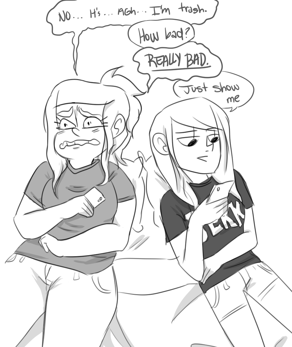 doodlepadoodle:  WHEN YOUR HOMIE HAS THE SAME GUILTY SHIP AS YOU extra pts if ur
