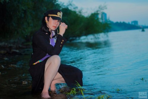 Give me youe hand, Kakyoin… Let’s go!  Fem! Jotaro- www.instagram.com/asamiryuichi…Fem! Kakyo