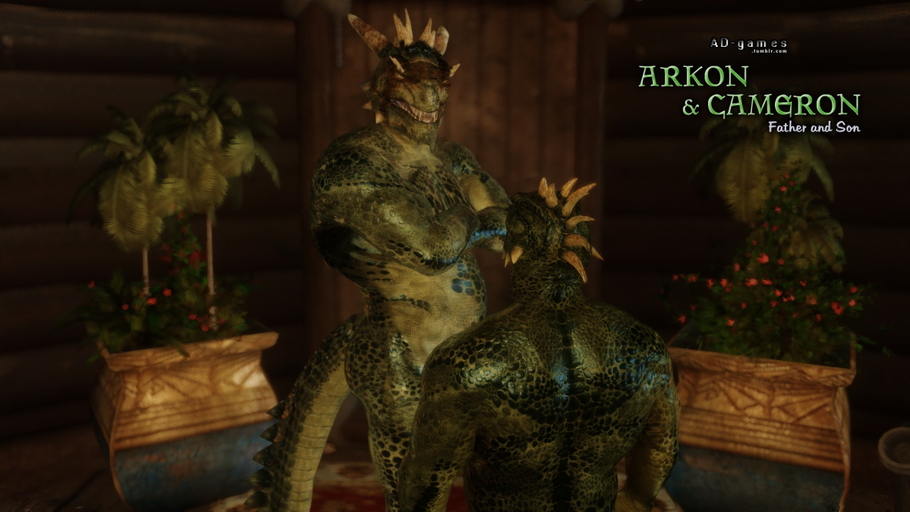 ad-games:  A Commission by   InsaneStar   for a pictures serie of a father Argonian